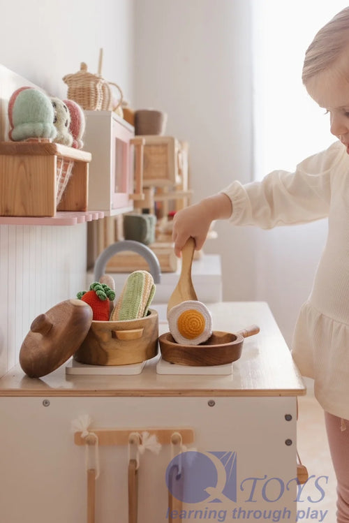 Mahagoni Pfannen- und Topf-Set