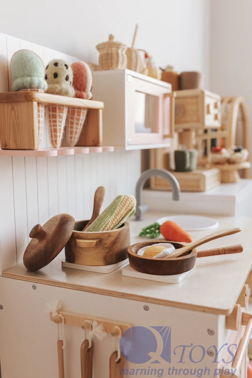 Mahagoni Pfannen- und Topf-Set